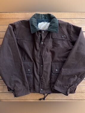 Vintage Lewis Creek Scotland- Mens Medium Barn Chore Field Coat Jacket vtg